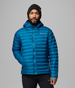 A man wearing a blue puffer.