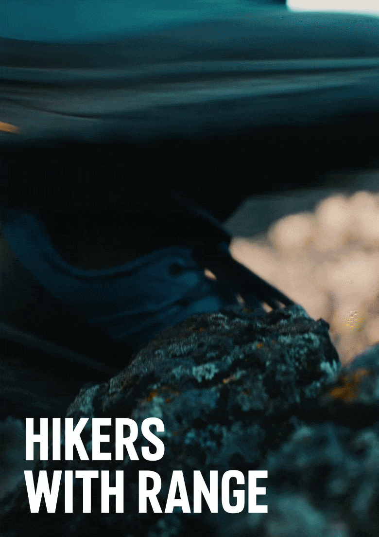 Clips of Titanium shoes in various terrain. HIKERS WITH RANGE.
