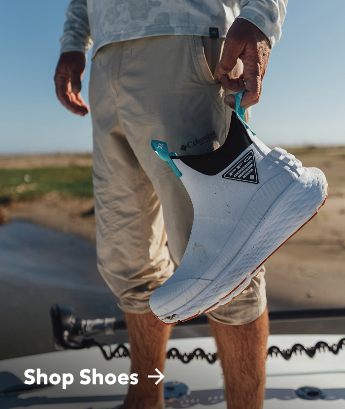 Shop Shoes. A close up of PFG Dry Tortugas. 