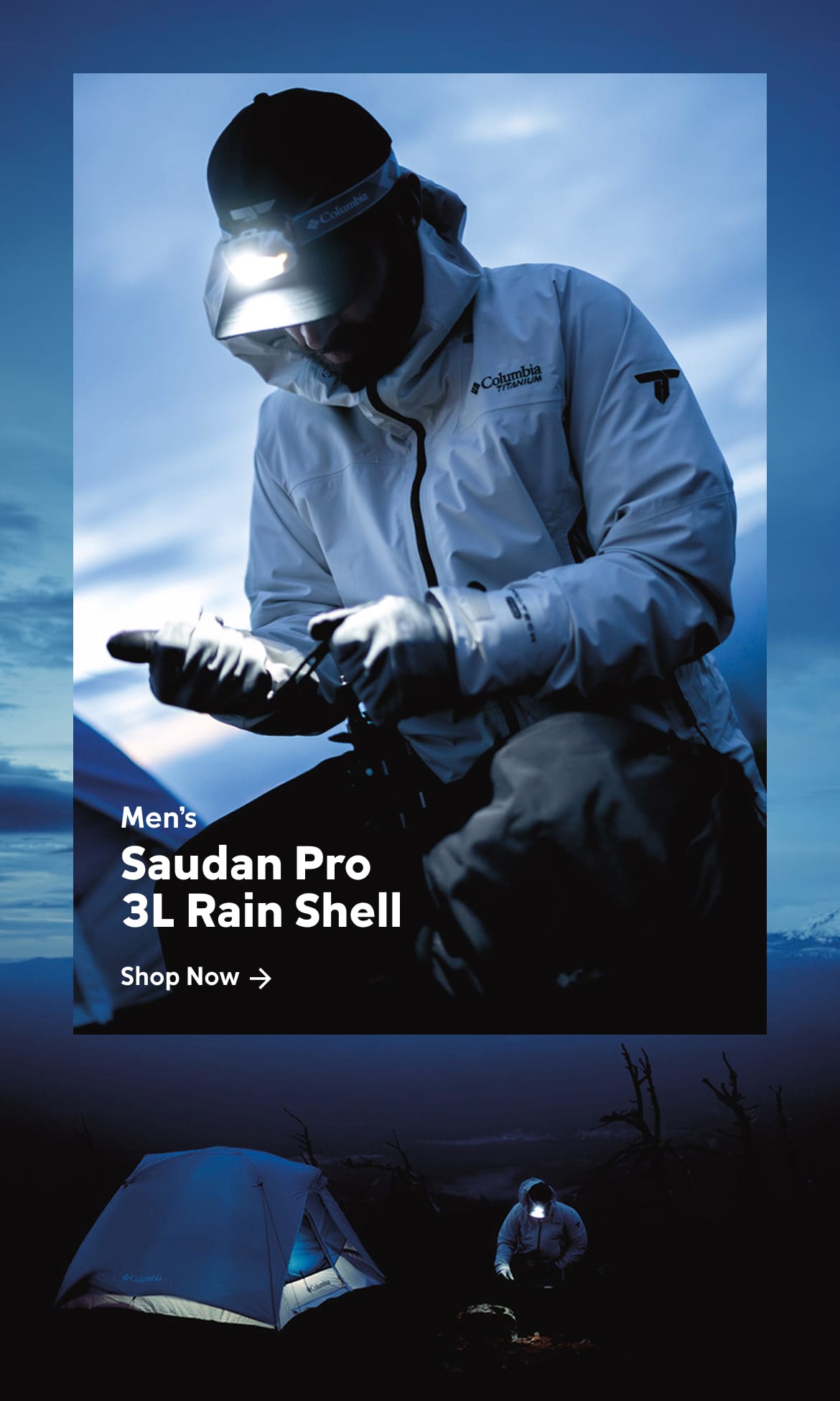 Men's Saudan Pro 3L Rain Shell. Shop Now